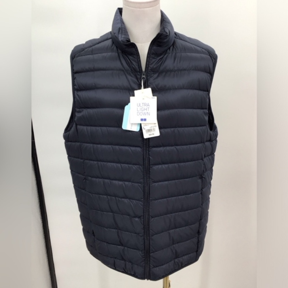 Men's Navy Ultra Light Down Vest